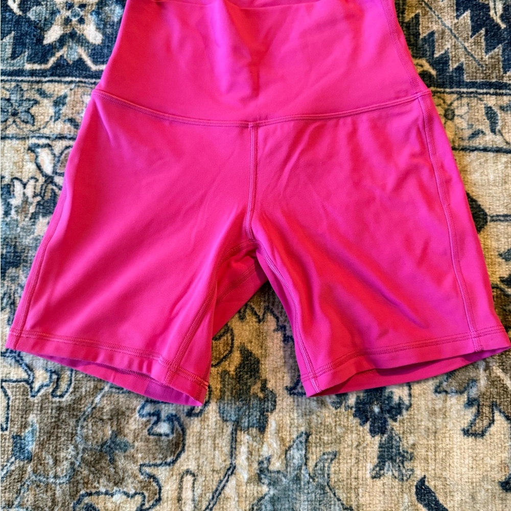 Lululemon align pink 6 inch inseam high waisted shorts *worn once* - Picture 6 of 10